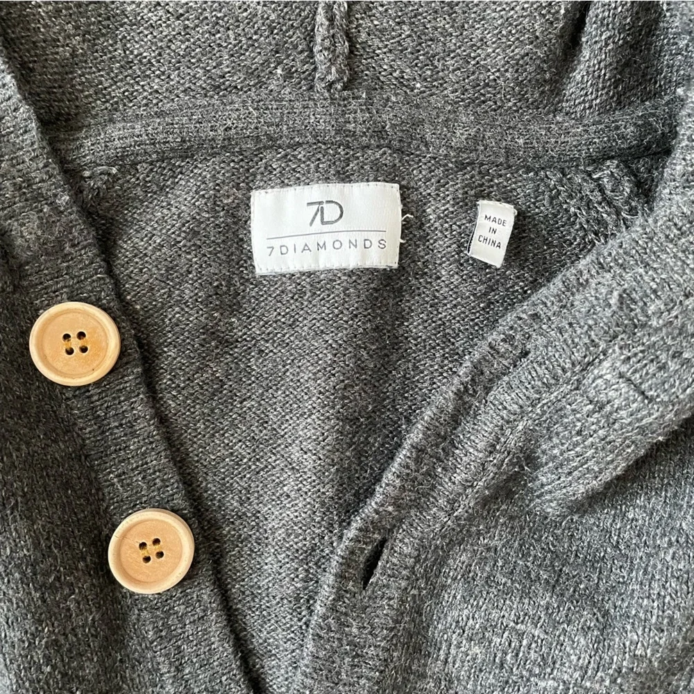 7Diamonds Men's Charcoal Shasta Hoodie Sweater size Large